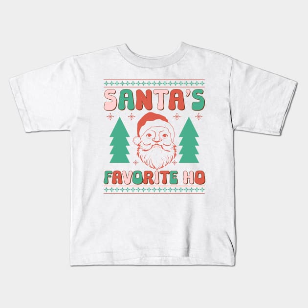 Santas favorite ho Kids T-Shirt by MZeeDesigns